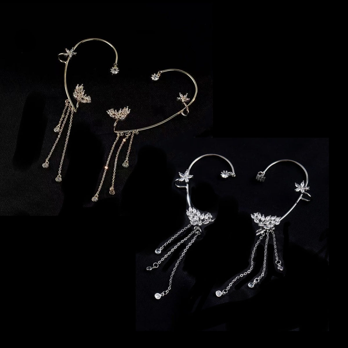 Tassel & Butterfly – Ear Cuffs Set